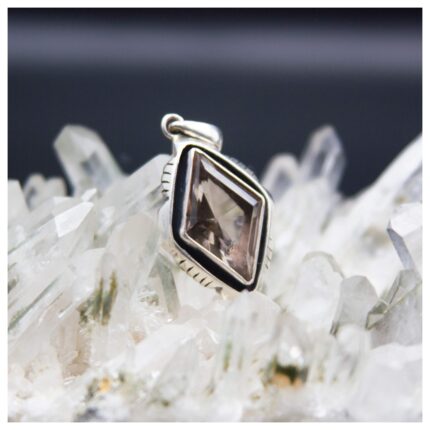 Himalayan Smokey Quartz Pendant, natural crystal necklace with smoky quartz stone