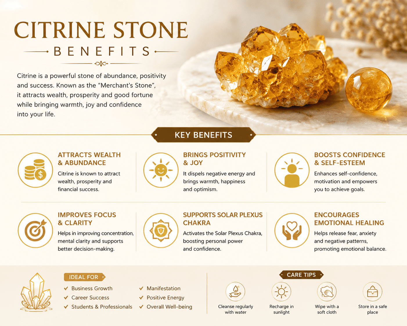 citrine stone benefits