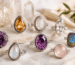 crystal stone rings