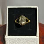 Natural Pyrite Panch Loha Prosperity Ring Handmade 5-Metal Ring - Image 4
