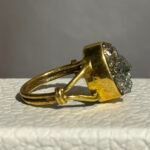 Natural Pyrite Panch Loha Prosperity Ring Handmade 5-Metal Ring - Image 2