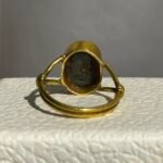 Natural Pyrite Panch Loha Prosperity Ring Handmade 5-Metal Ring - Image 3