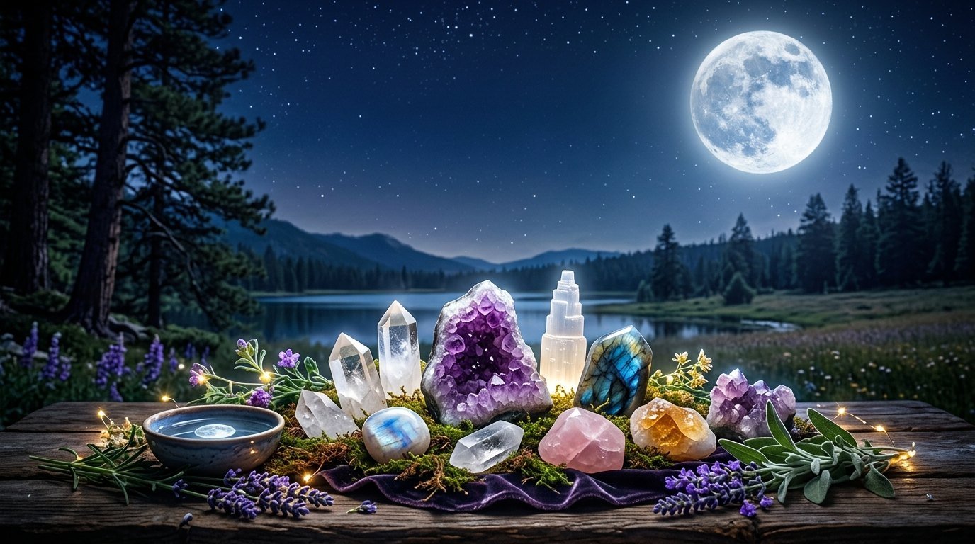 how to charge crystals in moonlight