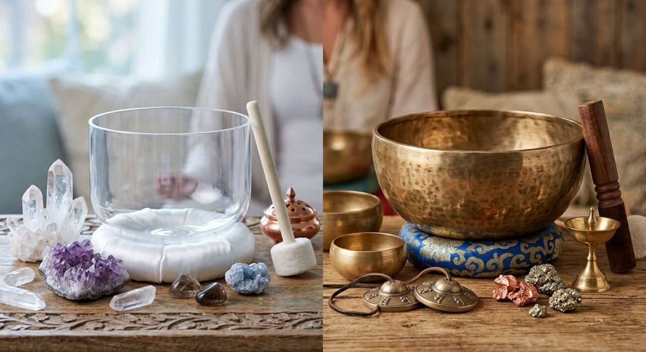 Crystal vs Metal Singing Bowl